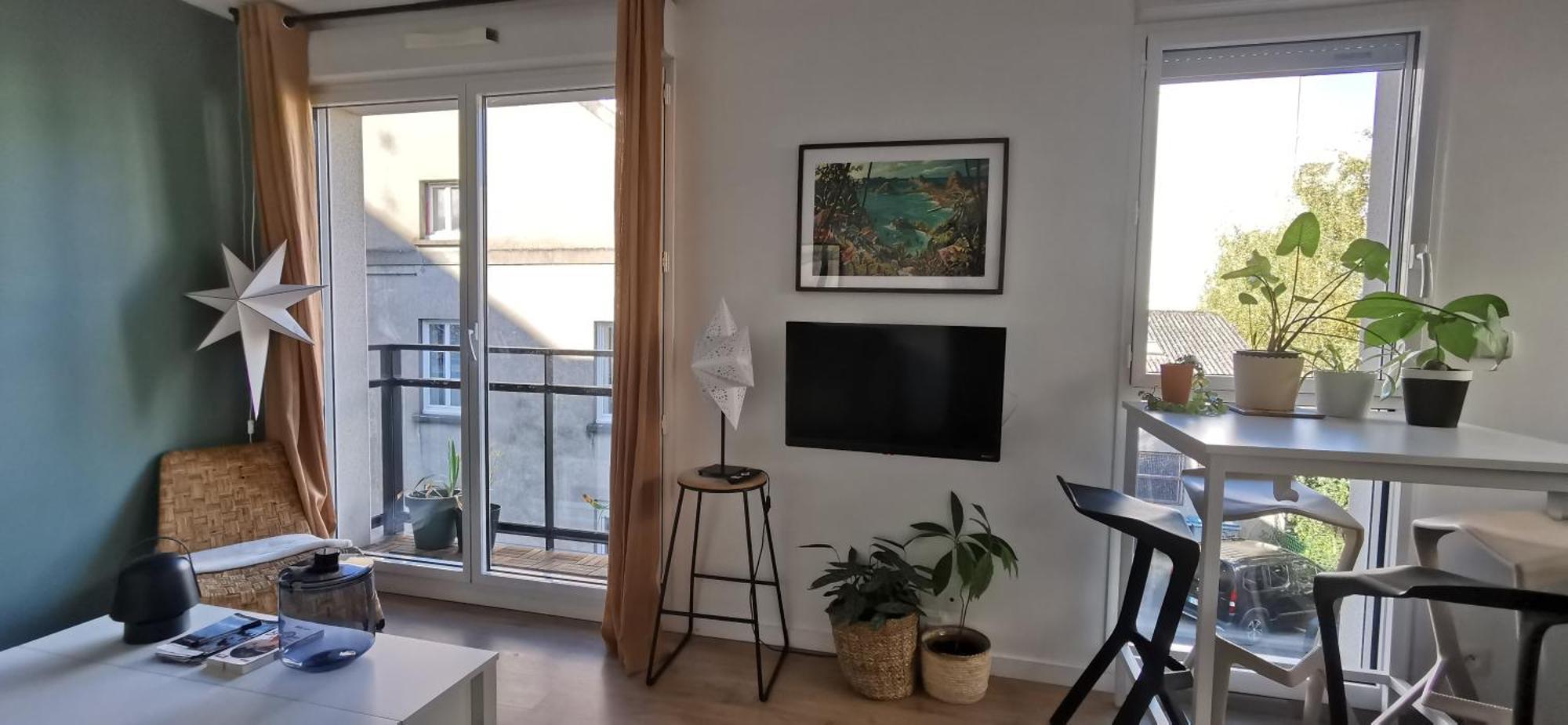 Appart T2 L'Ile De Nantes Avec Parking Prive Eksteriør bilde